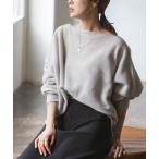 「NOBLE」 ドルマンスリーブニット FREE ライトグレー レディース