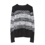 [INASTUDIOS ZOO] [HALHAM] длинный рукав вязаный MEDIUM белый × черный мужской 