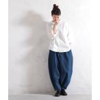 「soulberry」 加工デニムパンツ 3L ネイビー レディース