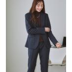 「7days Life Styling」 「lipria」パンツスーツ 15号 ブルー レディース