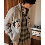 ショッピングカウチン 「FREAK'S STORE」 ニットカーディガン LARGE グレー メンズ