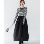 「coca(coca)」 ドッキングワンピース ONE SIZE ブラック レディース