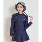 ラッシュガード 「SWIM」長袖フルジップラッシュ キッズ 子供 女の子