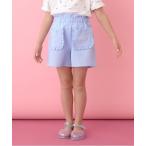 パンツ 「セットアップ可能」フリルポケット付きショートパンツ キッズ 子供服 女の子