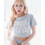 tシャツ リボンTシャツ レディース
