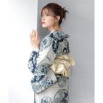 浴衣 “初心者でもプロの着姿”新二部式 セパレート浴衣3点セット(上衣・下衣・おはしょり布+帯+伊達締)「SOUBIEN」 レディース