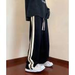 ショッピングスウェットパンツ スウェットパンツ ジャージ サイドラインスウェットワイドパンツ メンズ レディース
