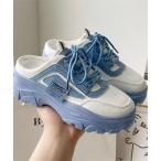 スニーカー 厚底サボスニーカー レディース