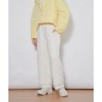 ショッピングフリンジ パンツ フリンジジャガードパンツ レディース