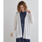 カーディガン 「接触冷感/UVカットetc」夏に嬉しい機能付き!ベーシックロングカーディガン レディース