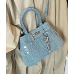 ショッピングレディ 夏 ハンドバッグ Y2Kデニムライク防水2WAYバッグ｜夏のビーチもOK・大容量