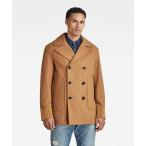 「G-STAR」 ピーコート MEDIUM ブラウン系その他 メンズ