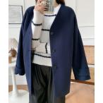 [ABITOKYO] no color пальто M темно-синий женский 
