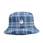 「A BATHING APE」 ハット LARGE インディゴブルー メンズ