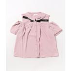 ブラウス シャツ PINKHUNT ピンクハント 肩だしバルーン袖 シャツ 0593K キッズ 子供服 女の子