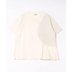tシャツ サークルウェーブラインタックT ladies レディース