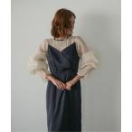  платье satin volume sleeve dress