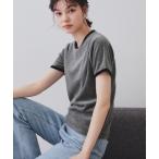 tシャツ ベロアTシャツ「洗濯機洗い可」 レディース