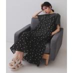 ワンピース ドットプリントキャミワンピース「洗濯機洗い可」