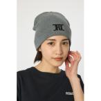 ニット帽 ニットキャップ クラシックワンポイントロゴビーニー レディース