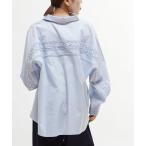 ブラウス シャツ 「STARLACE」BACK LACE OVERSIZED SHIRTS レディース