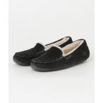 「UGG」 モカシンシューズ 25cm ブラック レディース