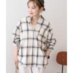 「AMERICAN HOLIC」 長袖ネルシャツ M ホワイト レディース