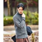 「EDIFICE」 タートルネックニット MEDIUM グレー メンズ