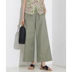 パンツ 撥水ツイルワイドパンツ レディース