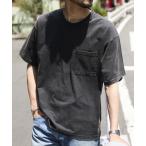 tシャツ リラックスフィット パウダー加工 ショートスリーブTシャツ メンズ