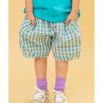 パンツ 「WEB限定/ジュニア対応」チェックバルーンハーフパンツ キッズ 子供服 男の子 女の子