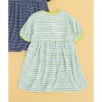 ワンピース 「WEB限定」パイルボーダーワンピース キッズ 子供服 女の子
