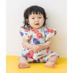 浴衣 甚平 肩フリルカバーオール キッズ 子供 女の子