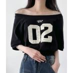 tシャツ ボートネック オフショルダー 2way 半袖 Tシャツ レディース
