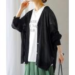 カーディガン ゆったりシアーカーディガン レディース