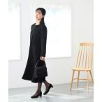 ショッピング喪服 セレモニースーツ セットアップ 「喪服・礼服・ブラックフォーマル」洗えるノーカラージャケット×パフスリーブのワンピーススーツ レディース