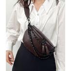  поясная сумка сумка-пояс черный ko type вдавлено . цепь сумка "body" женский 