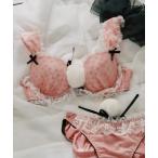 ブラジャー ショーツセット プリティバニーガールブラジャー＆ショーツセット