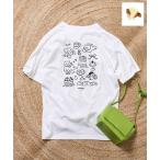 tシャツ Mojopin バック刺繍Tシャツ レディース