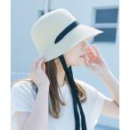 帽子 ハット ペーパーリボンハット レディース