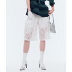 カーゴパンツ 「Narcissus」レースハーフパンツ レディース