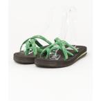 「Teva」 フラットサンダル 7 グリーン レディース