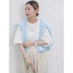 tシャツ フリルスリーブTシャツ レディース