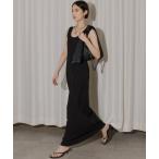 ワンピース 2way U-neck sleeve dress / 2wayUネックスリーブレスドレス
