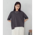tシャツ 「接触冷感・抗菌防臭」アシンメトリーTシャツ レディース