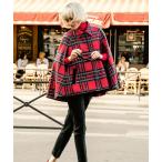 「JENNE」 ポンチョ「BRIGITTE BARDOTコラボ」 MEDIUM レッド レディース