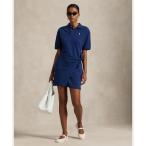 シャツワンピース ピケ Polo ラップ ミニ ドレス