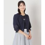 ブルゾン アウター ジョーゼット ショートブルゾン レディース