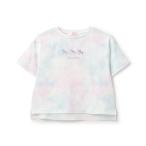 tシャツ 「人気商品再入荷」「直営店で取り扱い無し」ユニコーン タイダイプリント半袖Tシャツ キッズ 子供服 女の子