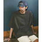 tシャツ 「パッチワークデザイン」リメイクライク半袖Tシャツ メンズ